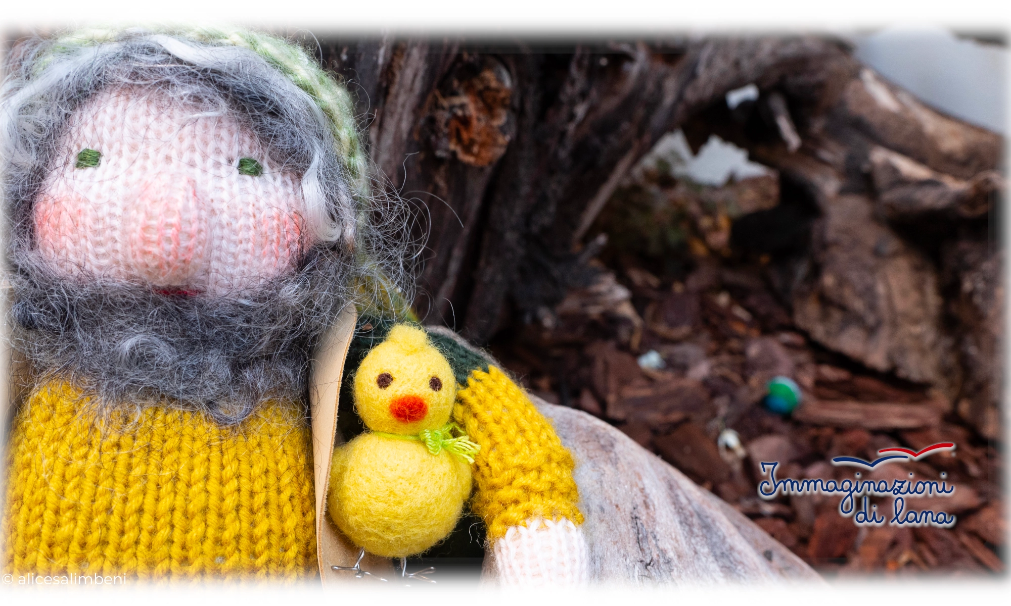 Bambole Waldorf in lana cardata -Immaginazioni di lana -Home